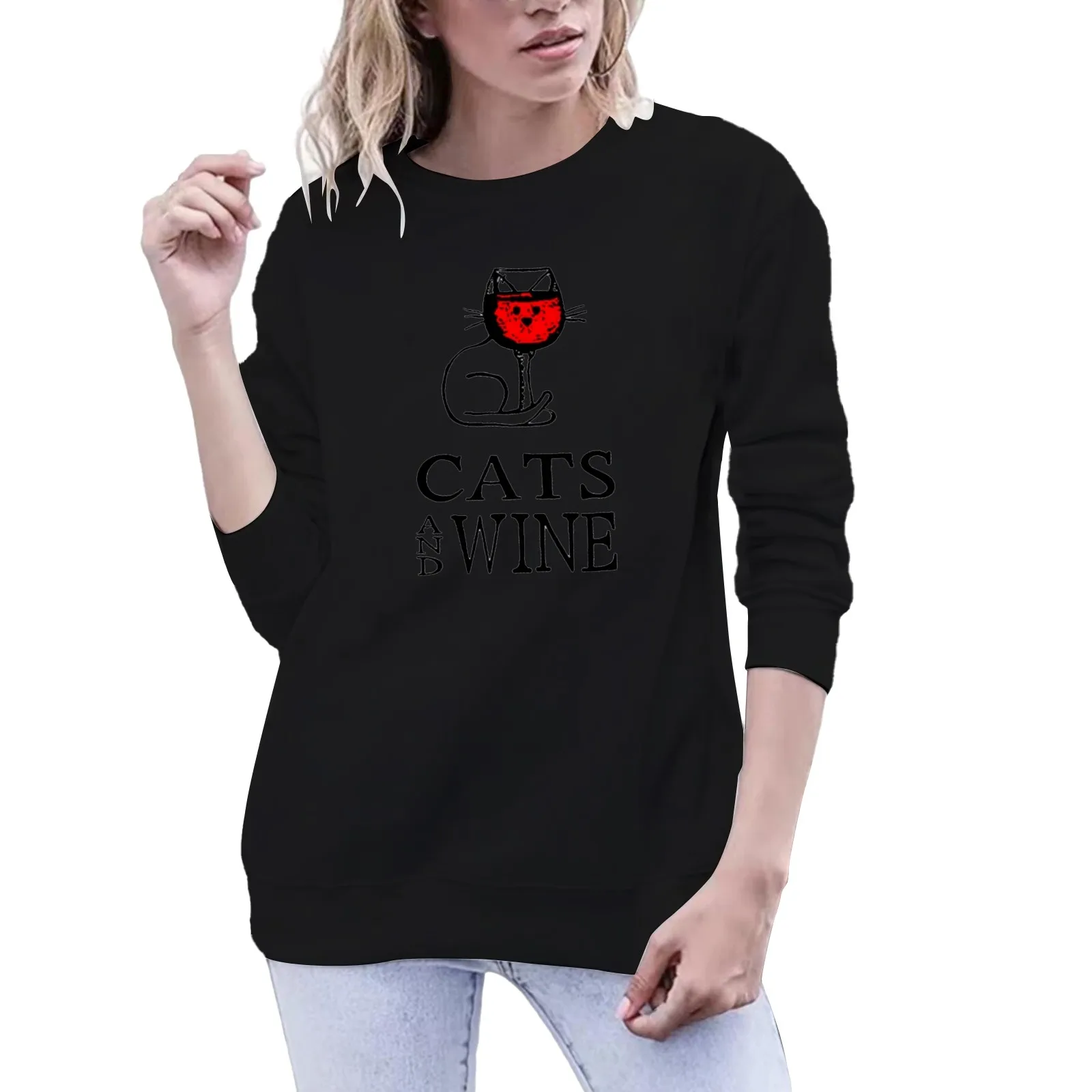 Ladies Long Sleeve Round Neck Printing Loose Version Of Casual Sweater Woman Crop Sweater
Ladies Long Sleeve Round Neck Printing Loose Version Of Casual Sweater Woman Crop Sweater