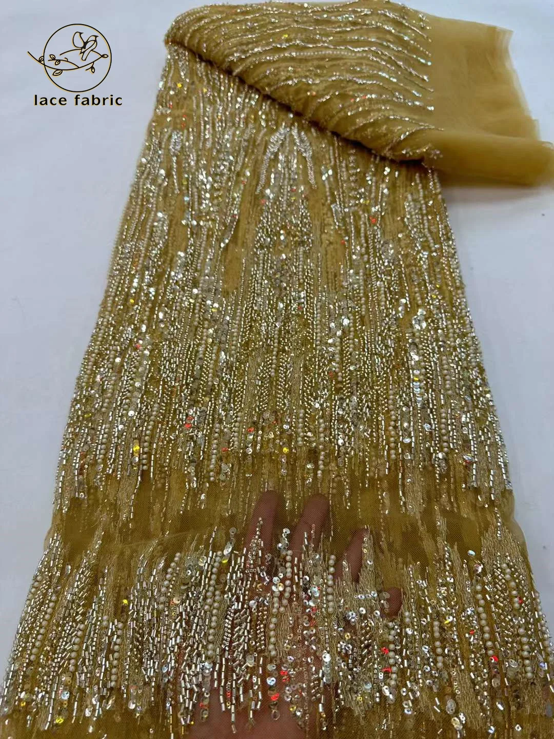 Elegant Handmade Beads French Beaded Lace Fabric High Quality Sequins Embroidery African Lace Fabric for Nigerian Party Dress
Elegant Handmade Beads French Beaded Lace Fabric High Quality Sequins Embroidery African Lace Fabric for Nigerian Party Dress