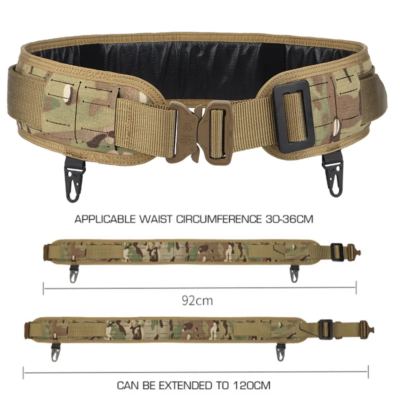 Tactical Army Padded Belt Molle Airsoft CS Combat Belt Quick Release Metal Buckle Hunting Paintball Battle Padded Waist Belt
Tactical Army Padded Belt Molle Airsoft CS Combat Belt Quick Release Metal Buckle Hunting Paintball Battle Padded Waist Belt