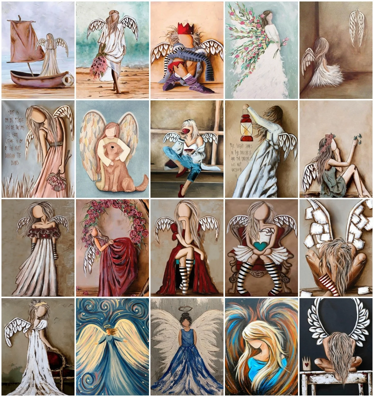 DIY Oil Painting Girl Angel On Canvas Frameless Painting By Numbers Portrait Handpainted Wall Decoration Gift
DIY Oil Painting Girl Angel On Canvas Frameless Painting By Numbers Portrait Handpainted Wall Decoration Gift