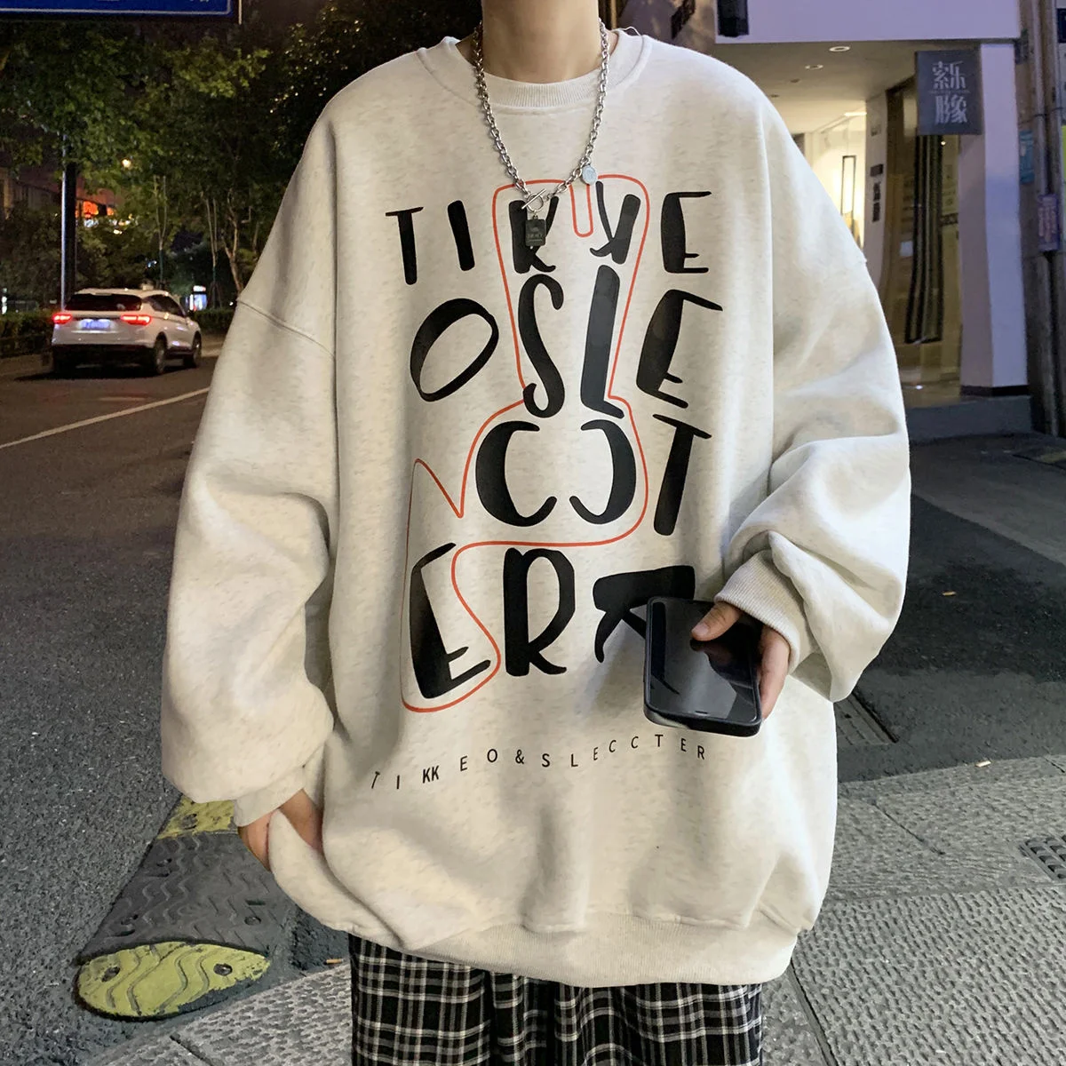 Privathinker Autumn Korean Letter Men's Sweatshirts Loose Round Neck Pullovers Fashion Letter Graphic Male Unisex Casual Hoodies
Privathinker Autumn Korean Letter Men's Sweatshirts Loose Round Neck Pullovers Fashion Letter Graphic Male Unisex Casual Hoodies