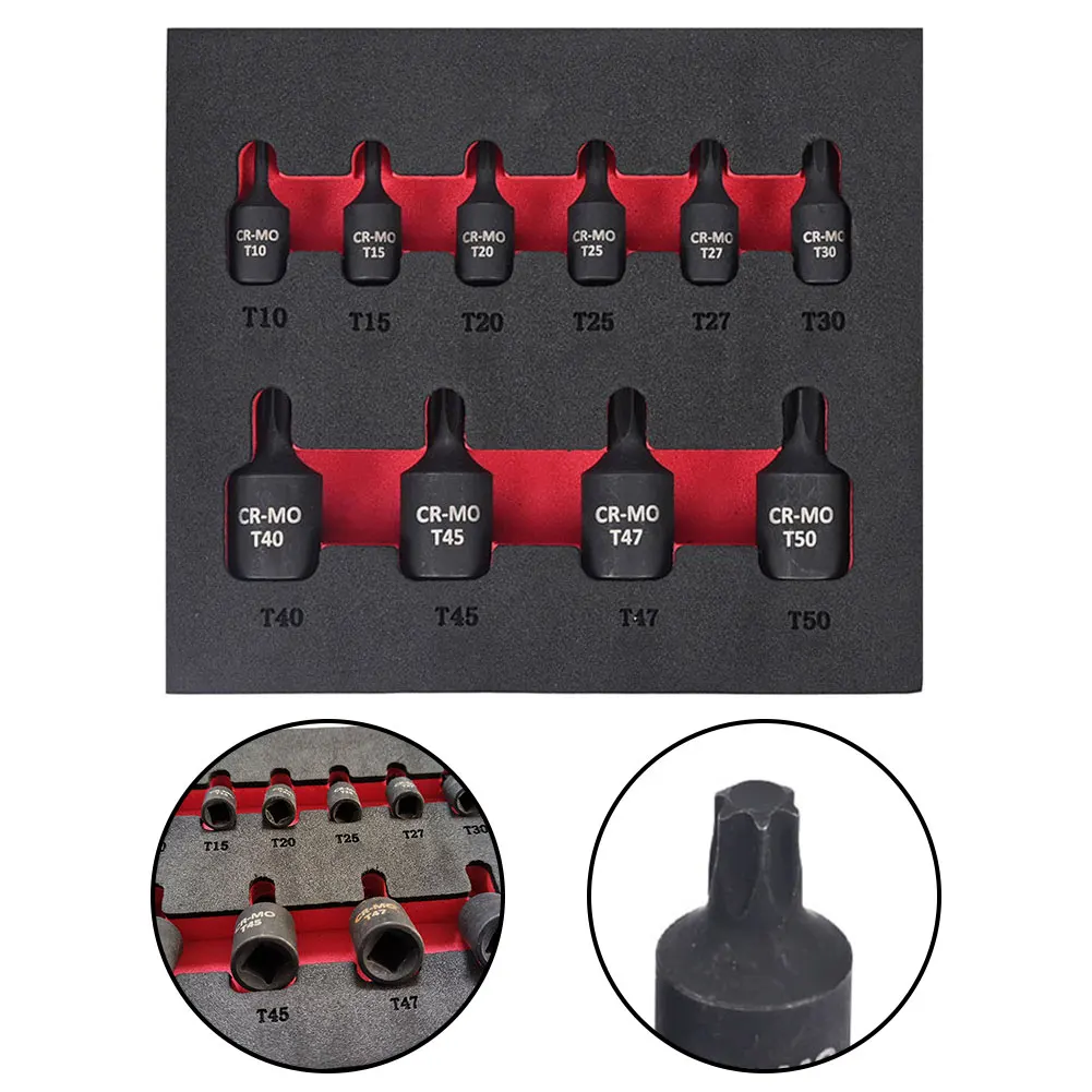 1/10Pcs Hex Torx Screwdriver Bit 1/4 3/8'' Drive Socket Hand Tools T10-T50 For Factory Repair Shop Home Furnishing Hand Tools
1/10Pcs Hex Torx Screwdriver Bit 1/4 3/8'' Drive Socket Hand Tools T10-T50 For Factory Repair Shop Home Furnishing Hand Tools