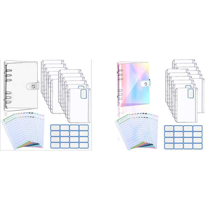A6 Binder PVC Notebook Cover Binder Budget Envelopes Organizer 6-Ring Binder Cover With Zipper Pockets,Budget Sheets
A6 Binder PVC Notebook Cover Binder Budget Envelopes Organizer 6-Ring Binder Cover With Zipper Pockets,Budget Sheets