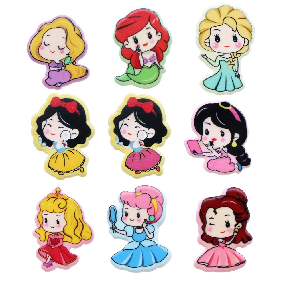 Disney Princess 10pcs/lot Planar Resin Flatback Craft Supplies Cabochon Scrapbook DIY Hair Bow Bag Material Acrylic
Disney Princess 10pcs/lot Planar Resin Flatback Craft Supplies Cabochon Scrapbook DIY Hair Bow Bag Material Acrylic