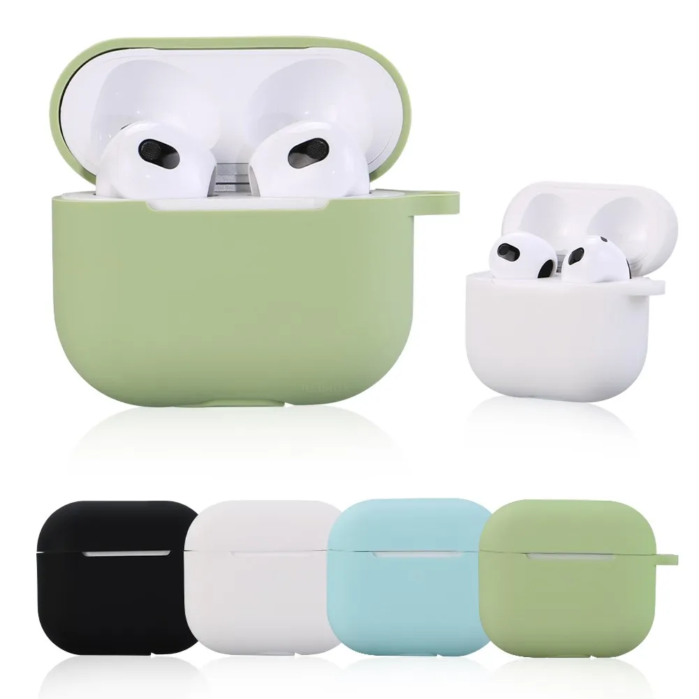 Silicone Protective Case For Airpods3 Portable Shell with Keychain For Airpods Pro Soft Thin Cover Wireless Earphone Funda
Silicone Protective Case For Airpods3 Portable Shell with Keychain For Airpods Pro Soft Thin Cover Wireless Earphone Funda