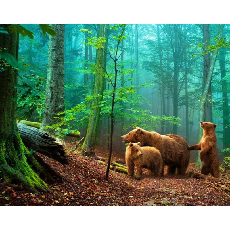 Набор для алмазной живописи 5D, Набор для творчества с изображением лесных животных, черного медведя, квадратная Круглая Мозаика, вышивка кр...
Набор для алмазной живописи 5D, Набор для творчества с изображением лесных животных, черного медведя, квадратная Круглая Мозаика, вышивка кр...