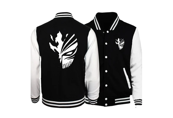 

2022 Hot Unisex Fitness Sweatshirts Men Women Tracksuits Anime B-Bleach Kurosaki Ichigo Baseball Jackets