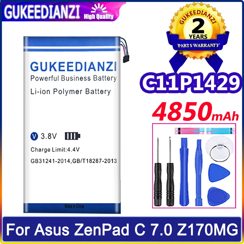 

High Quality P01Z P01Y Z170CG 4850mAh Battery c11p1429 For ASUS ZENPAD C 7.0 c7.0 Z170MG Z710CG Z710C P01Z P01Y Z170C Bateria