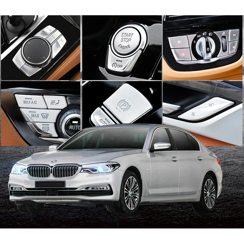 New G30 Steering Wheel Multimedia Panel Button Stickers Trim Cover For BMW 5 Series G30 G31 2018-2019 Car Accessories ABS Chrome
New G30 Steering Wheel Multimedia Panel Button Stickers Trim Cover For BMW 5 Series G30 G31 2018-2019 Car Accessories ABS Chrome