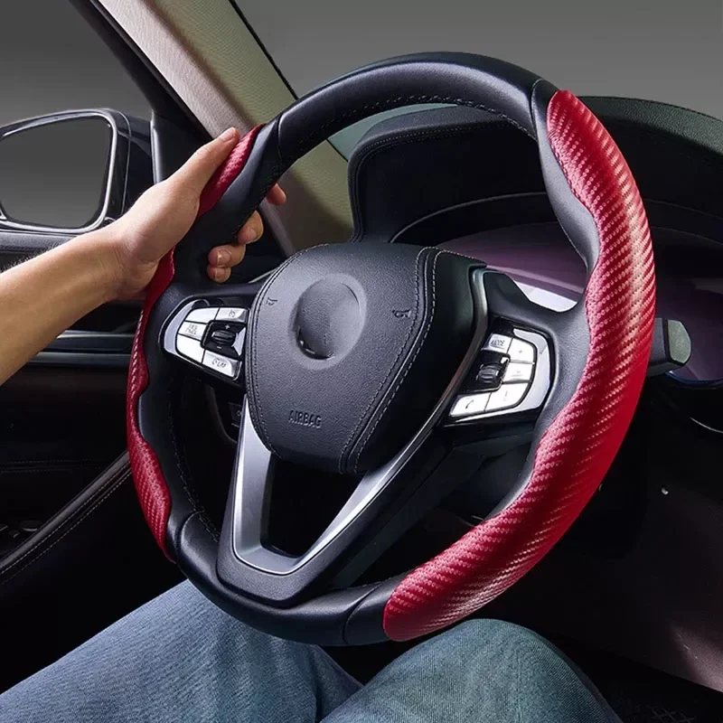 1Pair Red Carbon Fiber Look Universal Car Steering Wheel Booster Cover Non-Slip Auto Interior Decoration Accessories
1Pair Red Carbon Fiber Look Universal Car Steering Wheel Booster Cover Non-Slip Auto Interior Decoration Accessories