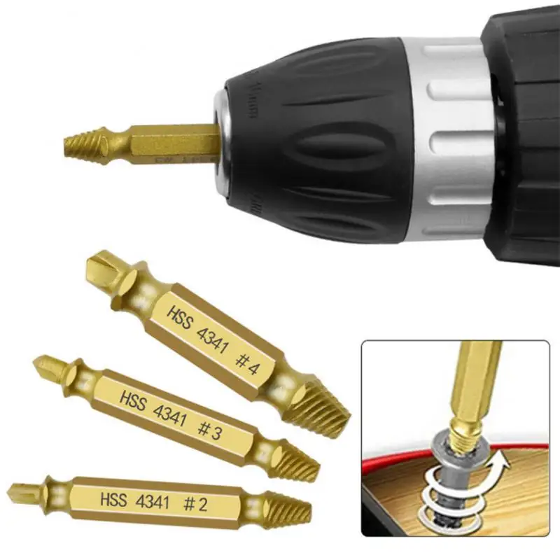 6 PCS Damaged Screw Extractor Drill Bit Set Stripped Broken Screw Bolt Remover Extractor Easily Take Out Demolition Tools
6 PCS Damaged Screw Extractor Drill Bit Set Stripped Broken Screw Bolt Remover Extractor Easily Take Out Demolition Tools