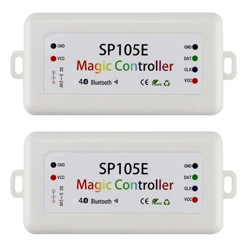 2Pcs SP105E Light Strip Controller Mobile Phone Smart Bluetooth Magic Color Controller LED Full Color Controller
2Pcs SP105E Light Strip Controller Mobile Phone Smart Bluetooth Magic Color Controller LED Full Color Controller