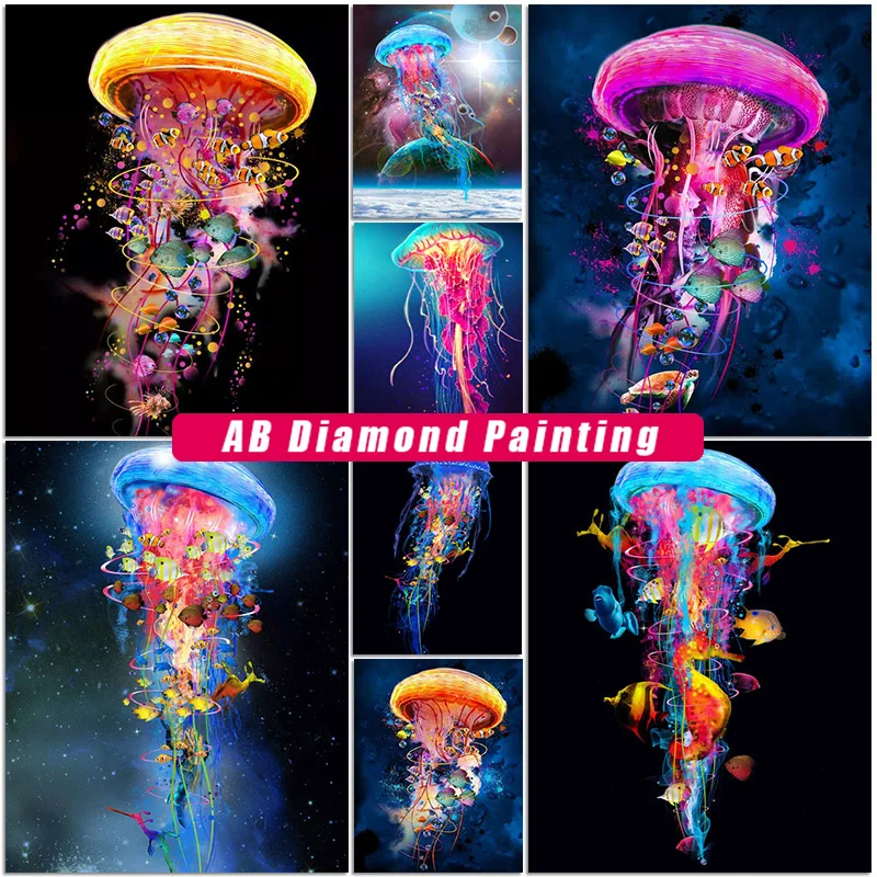 5D AB Diamond Painting Colorful Jellyfish Drill Square/ Round Diamont Embroidery Cross Stitch Kits Mosaic Pictures Home Decor
5D AB Diamond Painting Colorful Jellyfish Drill Square/ Round Diamont Embroidery Cross Stitch Kits Mosaic Pictures Home Decor