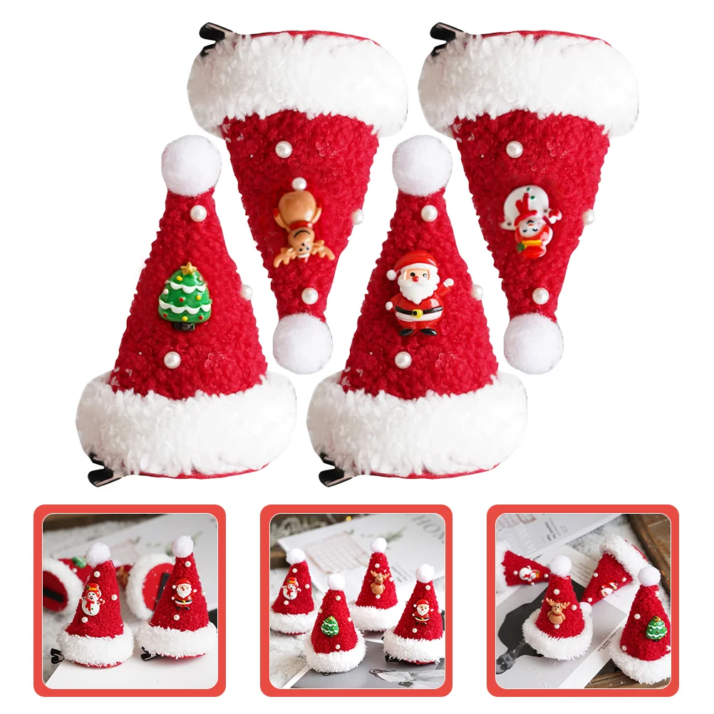 4 Pcs Hair Clips for Kids Hairpin Lovely Santa Hat Xmas Headdress Barrette Girls Child
4 Pcs Hair Clips for Kids Hairpin Lovely Santa Hat Xmas Headdress Barrette Girls Child