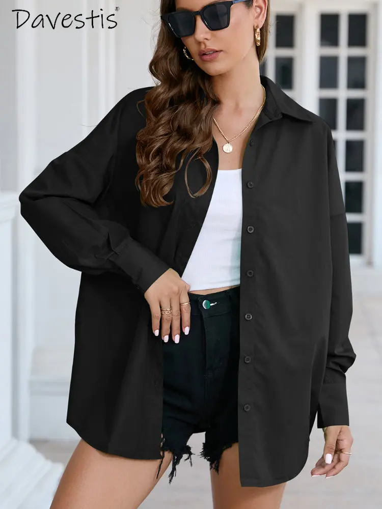 Pure Cotton Shirt Women's 2023 Spring and Summer Casual Loose Polo Collar Shirts and Blouses Ladies Office Simple Fashion Shirt
Pure Cotton Shirt Women's 2023 Spring and Summer Casual Loose Polo Collar Shirts and Blouses Ladies Office Simple Fashion Shirt