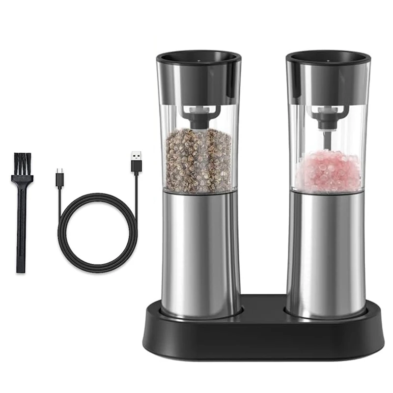 1Set Electric Salt And Pepper Grinder Set Automatic Induction Grinder +USB Rechargeable
1Set Electric Salt And Pepper Grinder Set Automatic Induction Grinder +USB Rechargeable