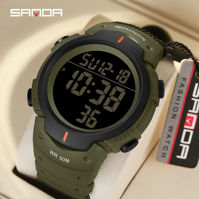 SANDA 269 Fashion Military Men's Watches Waterproof Sports Watch For Male LED Electronic Digital Wristwatches Relogio Masculino
SANDA 269 Fashion Military Men's Watches Waterproof Sports Watch For Male LED Electronic Digital Wristwatches Relogio Masculino