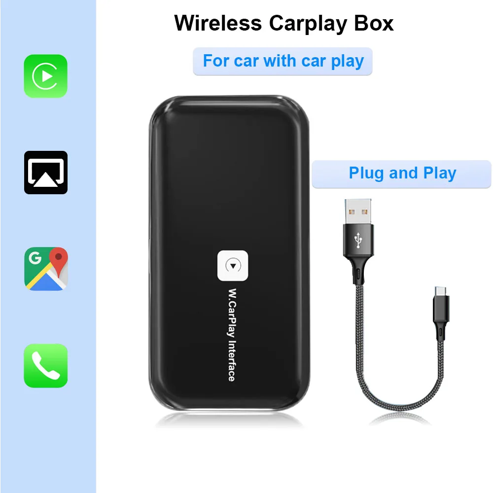 Wireless CarPlay Dongle for AUDI BENZ-Mercedes Cadillac Chevrolet Citroen Ford Honda Hyundai Jeep Mini Car Play Apple Carplay
Wireless CarPlay Dongle for AUDI BENZ-Mercedes Cadillac Chevrolet Citroen Ford Honda Hyundai Jeep Mini Car Play Apple Carplay