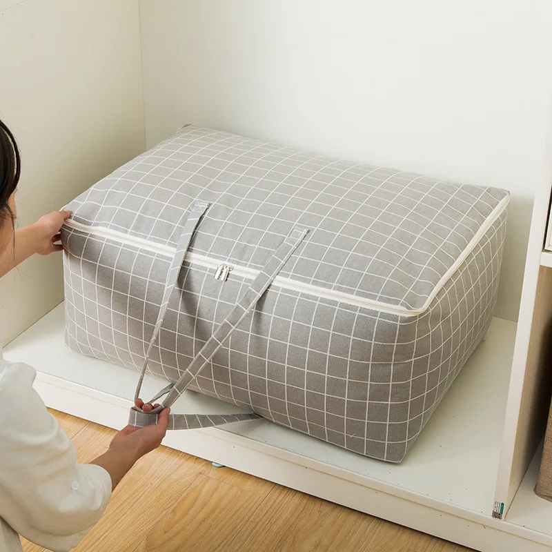 Large Capacity Storage Bag Cotton Linen Foldable Quilt Bag Waterproof Thicken Portable Travel Clothes Organization Bag
Large Capacity Storage Bag Cotton Linen Foldable Quilt Bag Waterproof Thicken Portable Travel Clothes Organization Bag