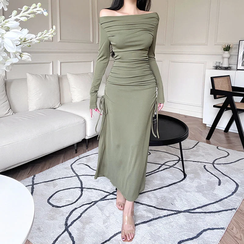 Spring Autumn Sexy Dress Elegant Maxi Off Shoulder Bodycon Dress Dresses Birthday Outfits For Women Long Party Clothing 2023
Spring Autumn Sexy Dress Elegant Maxi Off Shoulder Bodycon Dress Dresses Birthday Outfits For Women Long Party Clothing 2023