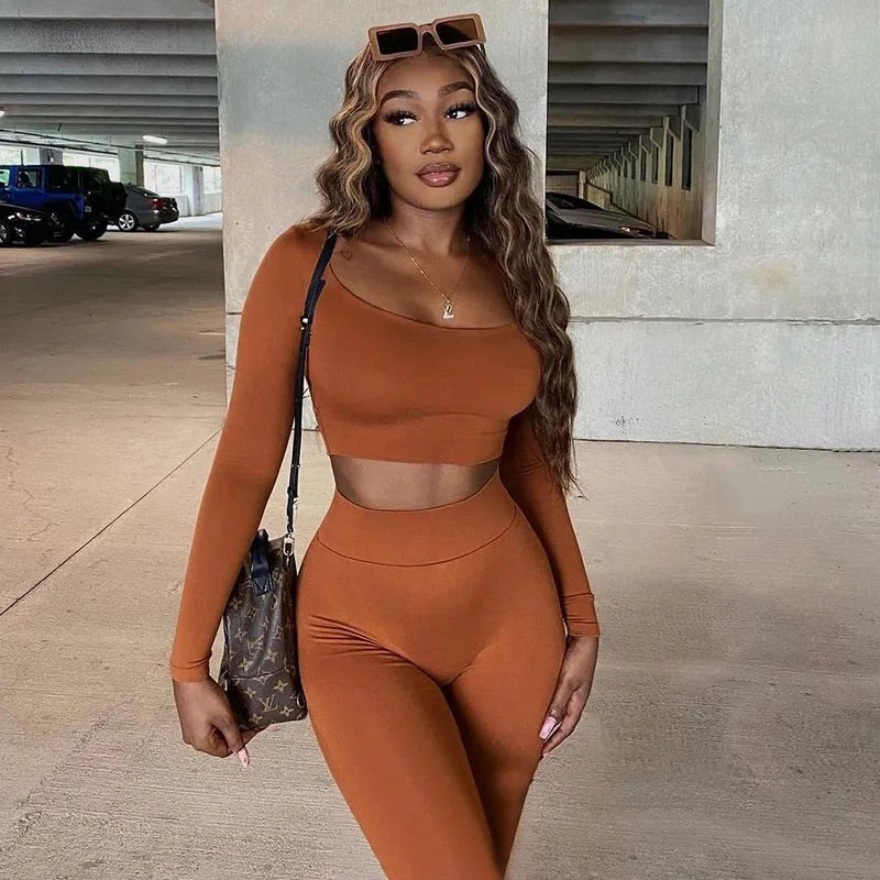 2021 Autumn Solid 2 Piece Pant Set Women Winter Sexy Long Sleeve Outfits Sports Fitness Trouser Set Bodycon Casual For Female
2021 Autumn Solid 2 Piece Pant Set Women Winter Sexy Long Sleeve Outfits Sports Fitness Trouser Set Bodycon Casual For Female