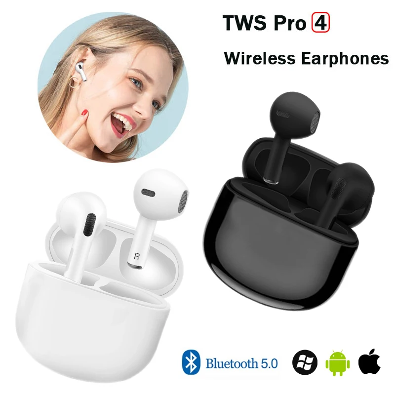 Pro 4 Bluetooth Wireless Headset For Apple Xiaomi Earbuds Headphones New TWS Earpoddings Sport In-ear Earphones Handsfree Rename
Pro 4 Bluetooth Wireless Headset For Apple Xiaomi Earbuds Headphones New TWS Earpoddings Sport In-ear Earphones Handsfree Rename