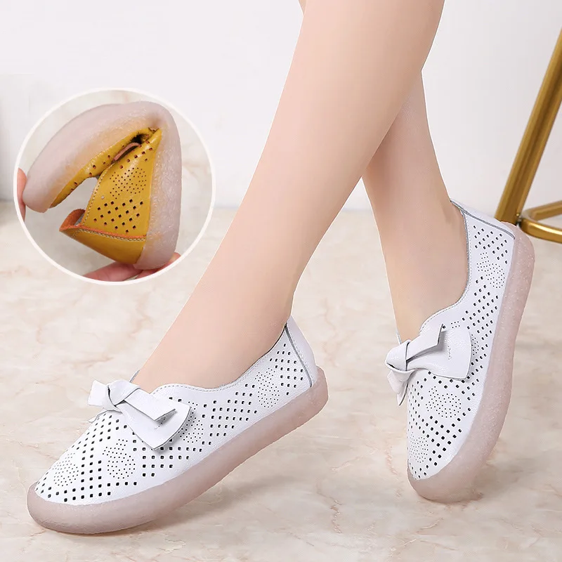 2022 Summer New Hollow Women's Shoes Bow Flat Casual Shoes Round Toe Soft Bottom Mother Shoes Large Size
2022 Summer New Hollow Women's Shoes Bow Flat Casual Shoes Round Toe Soft Bottom Mother Shoes Large Size