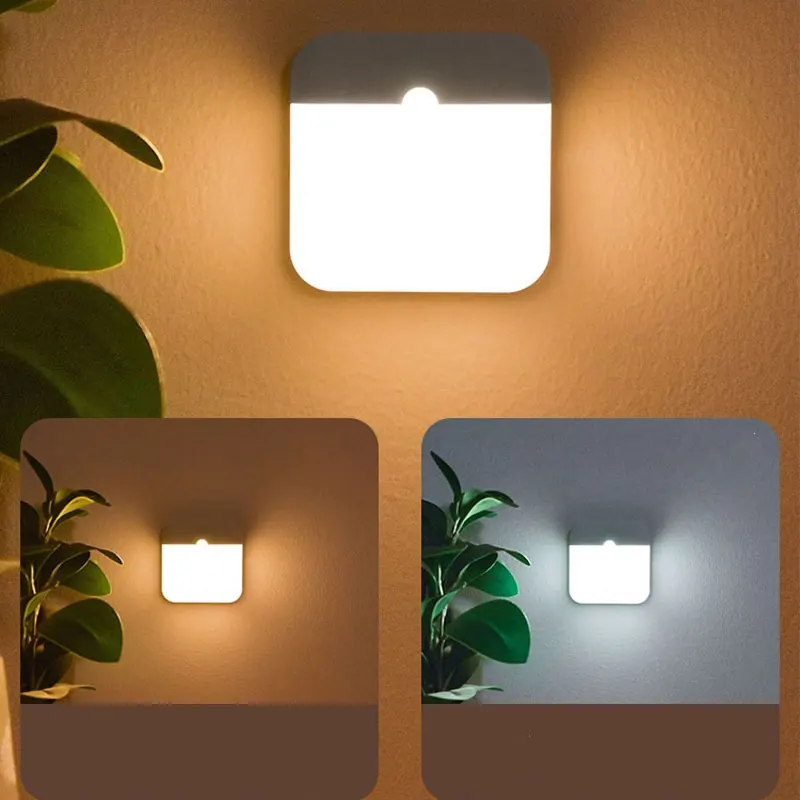 Smart Bright Led Dual Color Switch Body Sensor Light Bedroom Aisle Rechargeable Night Light Closet Kitchen Cabinet Lights 
Smart Bright Led Dual Color Switch Body Sensor Light Bedroom Aisle Rechargeable Night Light Closet Kitchen Cabinet Lights