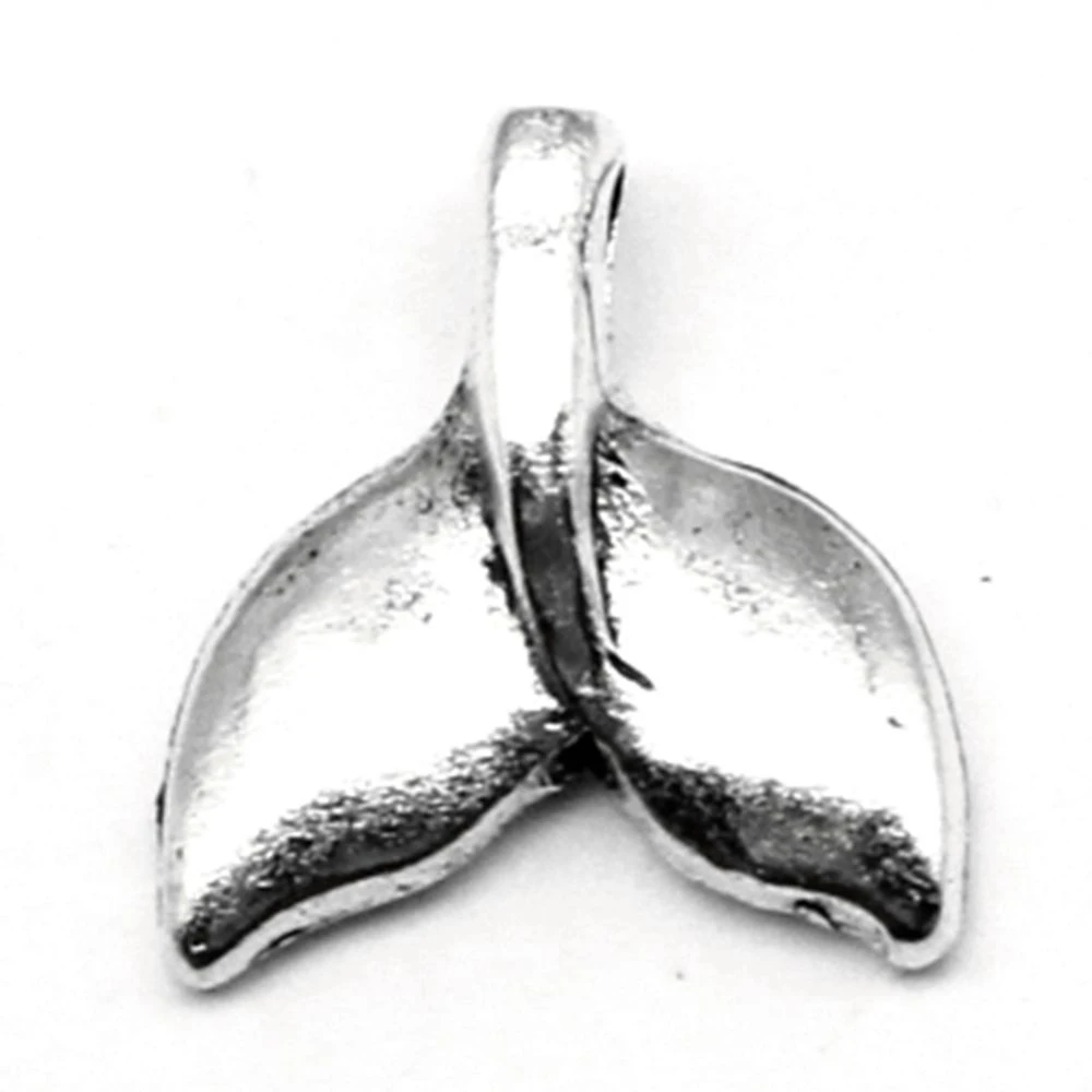 

100pcs Wholesale Jewelry Lots Shark Tail Charms Pendant Supplies For Jewelry Materials 15x16mm