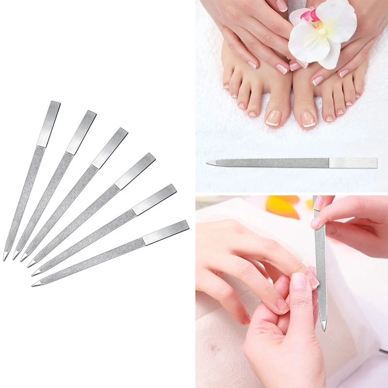 6 Pieces Nail File Stainless Steel Double Side Nail File Metal File Buffer Fingernails Toenails Manicure Files
6 Pieces Nail File Stainless Steel Double Side Nail File Metal File Buffer Fingernails Toenails Manicure Files