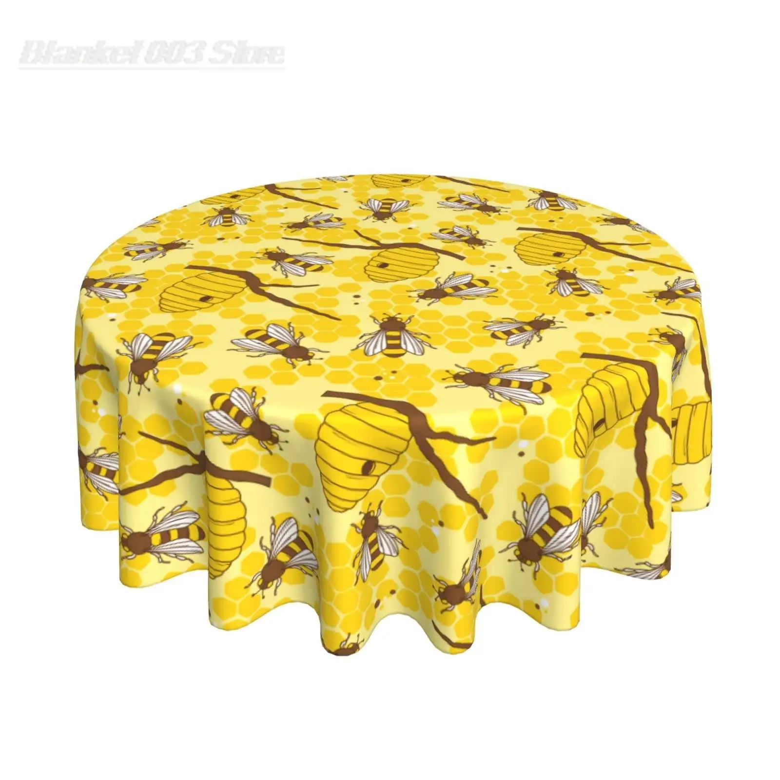 Bee Round Tablecloth 60 Inch for Indoor and Outdoor, Waterproof Table Cloth Cover Decorative for for Kitchen Dining Table
Bee Round Tablecloth 60 Inch for Indoor and Outdoor, Waterproof Table Cloth Cover Decorative for for Kitchen Dining Table