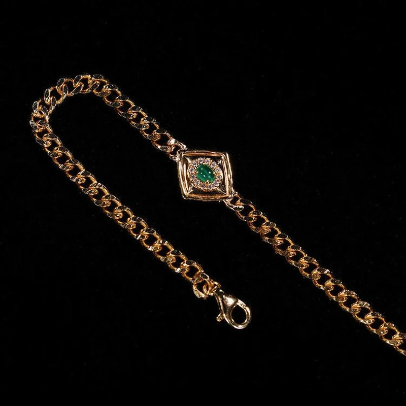 Designer Luxury Opal Zircon Women Tennis Bracelet Big Gold Chains Kpop Evil Eye Charm Bracelet for Women Gifts
Designer Luxury Opal Zircon Women Tennis Bracelet Big Gold Chains Kpop Evil Eye Charm Bracelet for Women Gifts