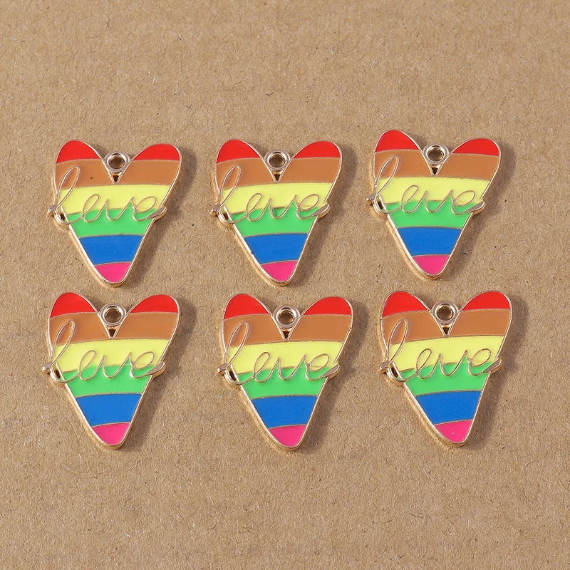 10pcs Colorful Heart Enamel Charms Pendants for Making DIY Drop Earrings Necklaces Handmade Bracelets Jewelry Accessory
10pcs Colorful Heart Enamel Charms Pendants for Making DIY Drop Earrings Necklaces Handmade Bracelets Jewelry Accessory