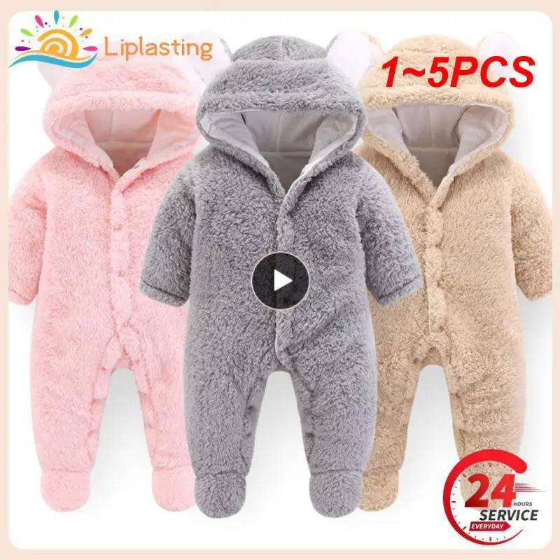 1~5PCS Cute Plush Bear Baby Rompers Toddler Girl Overall Jumpsuit Spring Autumn Hooded Zipper Baby Boys Romper Infant Crawling 
1~5PCS Cute Plush Bear Baby Rompers Toddler Girl Overall Jumpsuit Spring Autumn Hooded Zipper Baby Boys Romper Infant Crawling