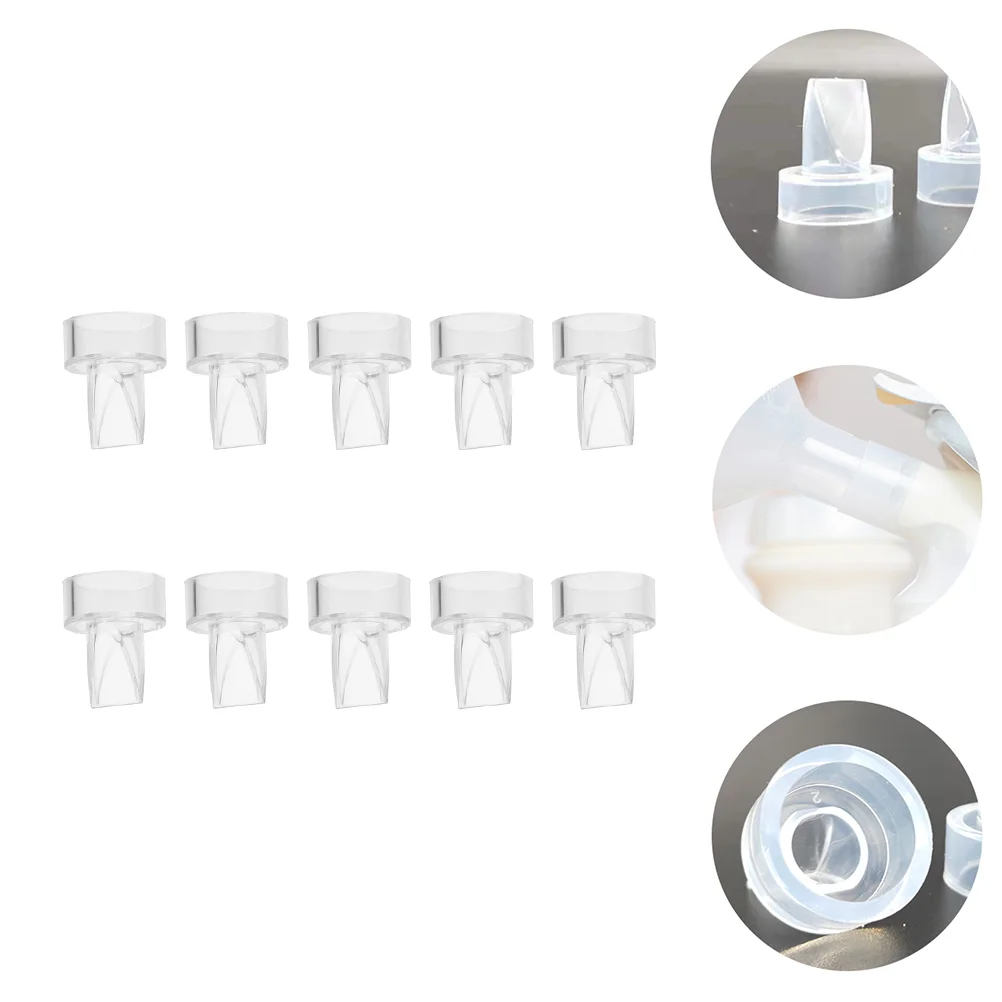 

10 Pcs Breast Pump Accessories Manual Silicone Duckbill Valves Anti Backflow Women Parts Silica Gel Baby