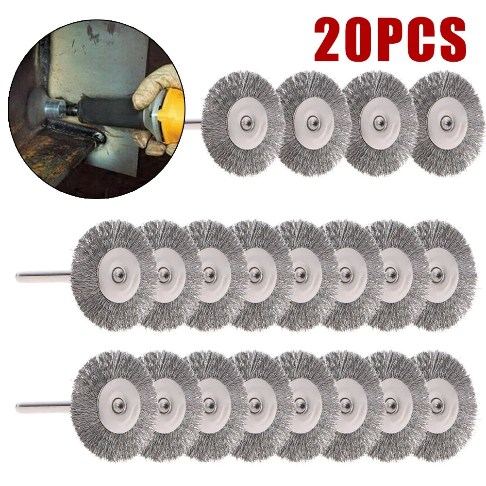 20pcs Steel Wire Wheel Brush Set For Metal Polishing Rotary Grinder Accessories Tool Grinding Wheel T-shaped Brush Access
20pcs Steel Wire Wheel Brush Set For Metal Polishing Rotary Grinder Accessories Tool Grinding Wheel T-shaped Brush Access