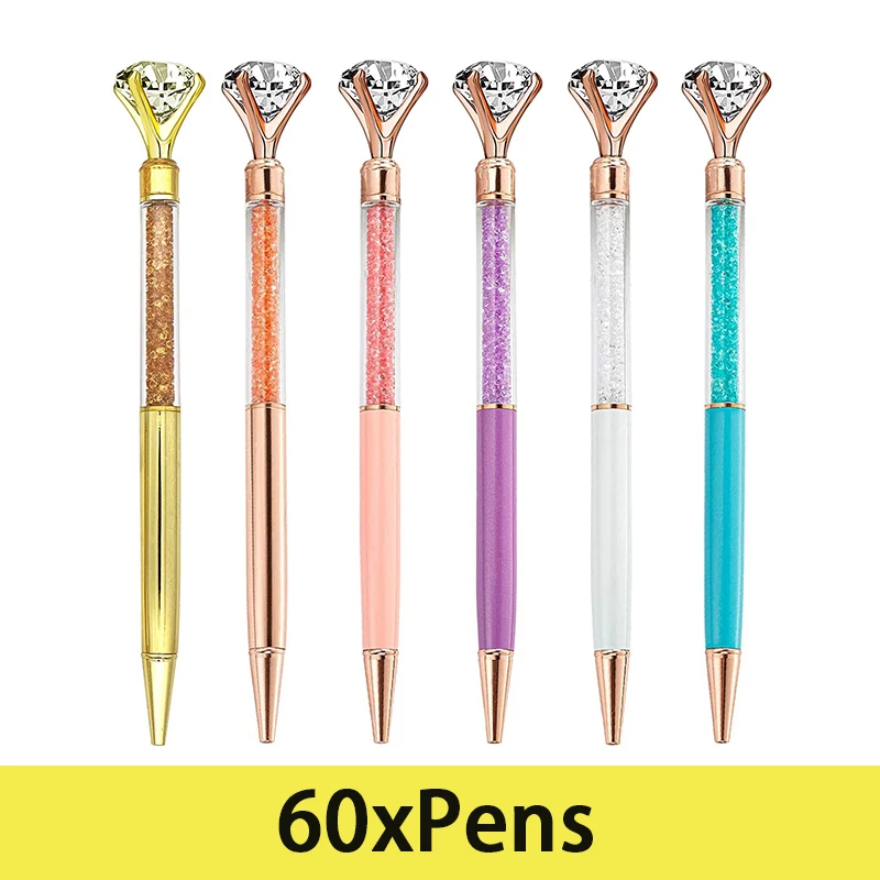 60 шт. большая Алмазная ручка, искусственный бриллиант, 1,0 мм, шариковая ручка, оптовая продажа подарков
60 шт. большая Алмазная ручка, искусственный бриллиант, 1,0 мм, шариковая ручка, оптовая продажа подарков