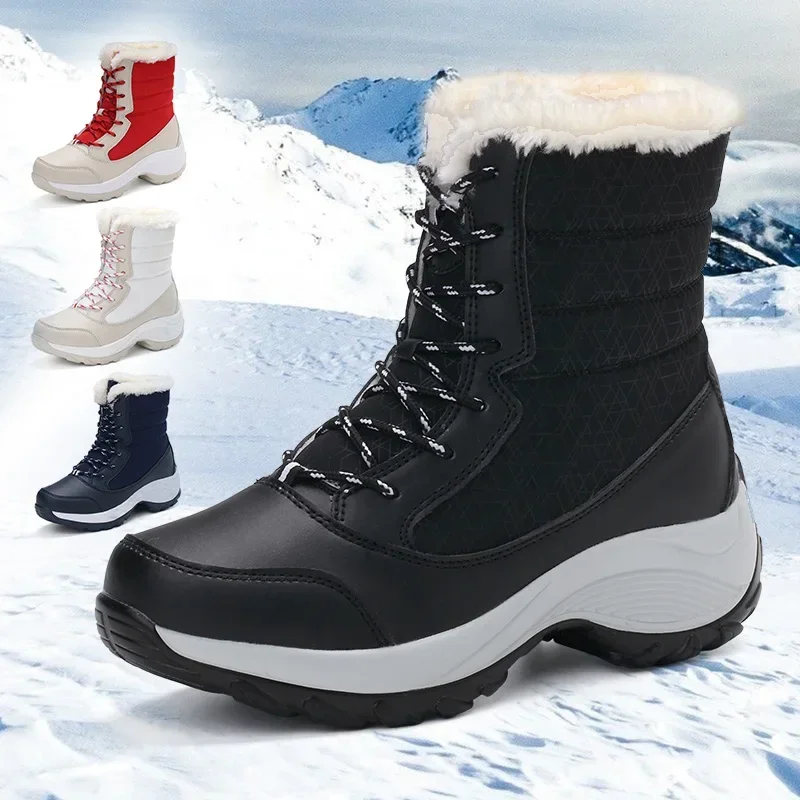 Boots for Women Winter Outdoor Warm Snow Boots Chunky Platform Waterproof Non-slip Warm Shoes Woman Boots Plus Size Casual
Boots for Women Winter Outdoor Warm Snow Boots Chunky Platform Waterproof Non-slip Warm Shoes Woman Boots Plus Size Casual