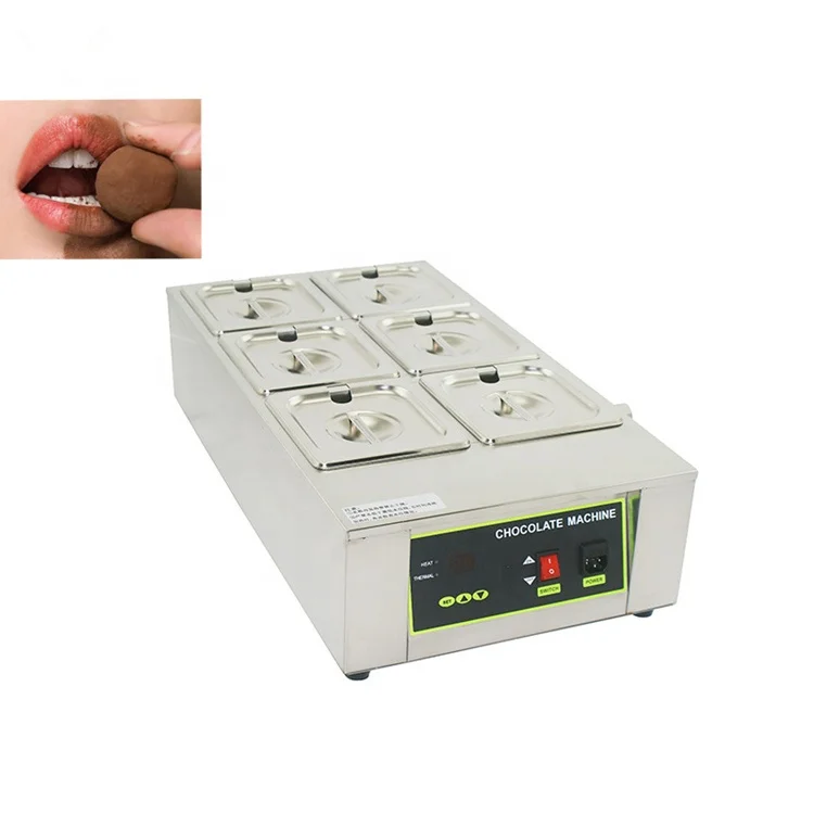 Chocolate Melting Machine Tempering/Machine for Melting Chocolate 6 Cylinders Chocolate Melting Pot Bakery equipment
Chocolate Melting Machine Tempering/Machine for Melting Chocolate 6 Cylinders Chocolate Melting Pot Bakery equipment