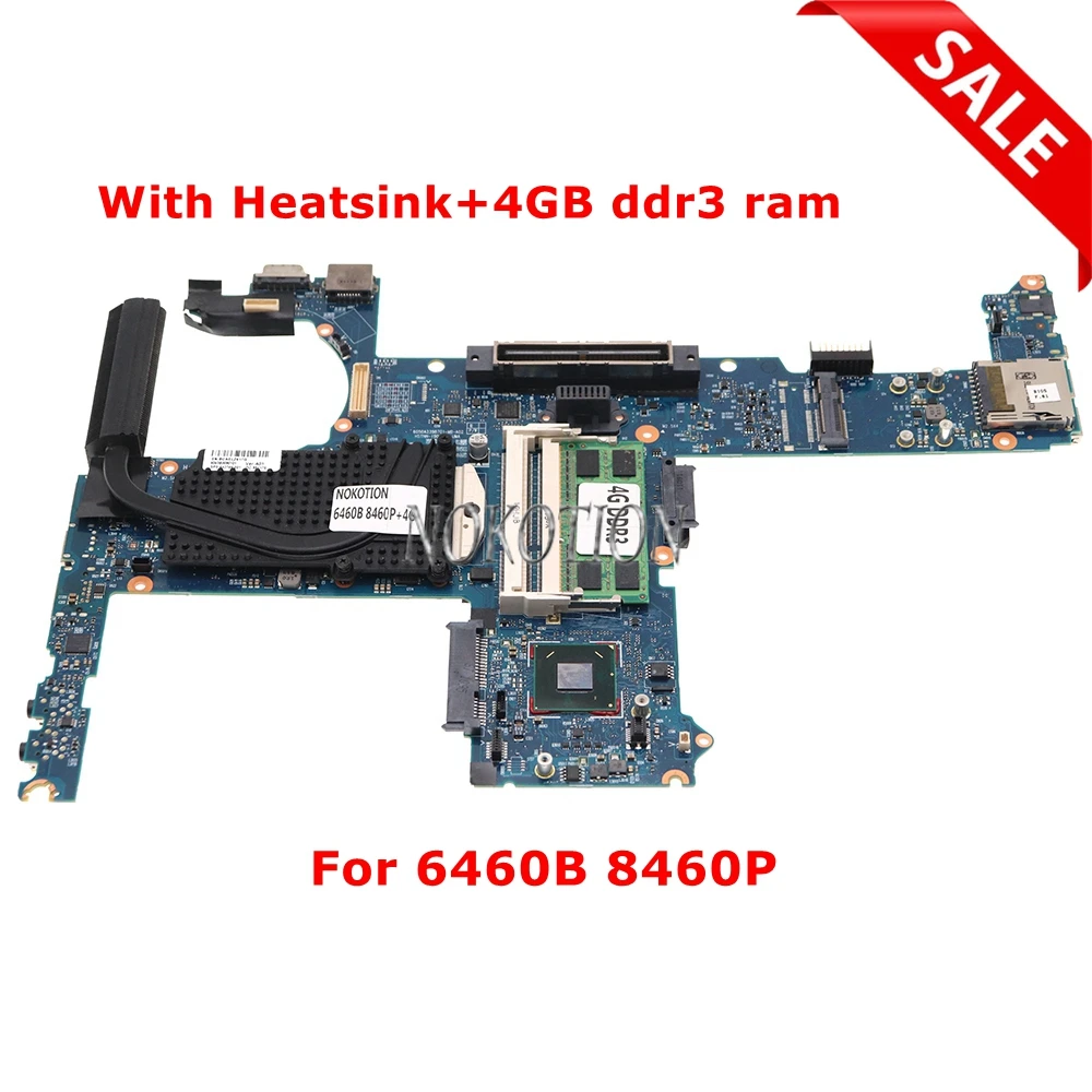 Материнская плата для ноутбука HP Probook 6460B 8460P HM65 DDR3 GMA HD 642755-001 642755-601 642756-001, материнская плата + радиатор + 4 Гб ОЗУ
Материнская плата для ноутбука HP Probook 6460B 8460P HM65 DDR3 GMA HD 642755-001 642755-601 642756-001, материнская плата + радиатор + 4 Гб ОЗУ