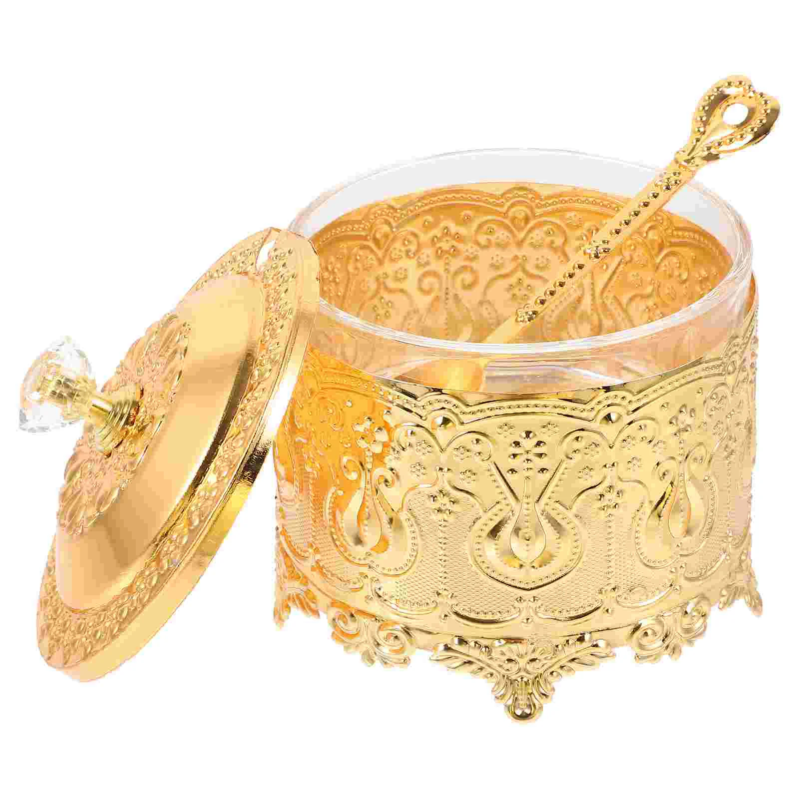 European Seasoning Jar Candy Dish Kitchen Lid Decorative Embossed Bowl Small Storage
European Seasoning Jar Candy Dish Kitchen Lid Decorative Embossed Bowl Small Storage