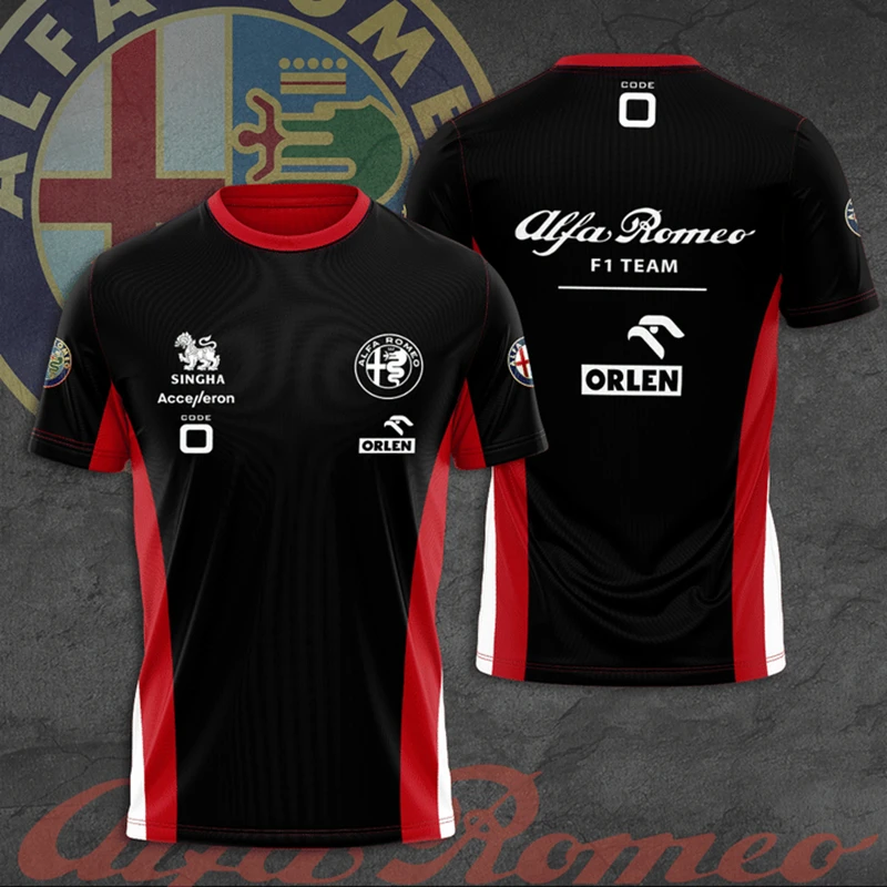 Alfa Romeo F1 Team Formula One Racing New T-Shirt 2022 Summer Outdoor Comfortable Quick Dry Short Sleeve Men's Sports Top
Alfa Romeo F1 Team Formula One Racing New T-Shirt 2022 Summer Outdoor Comfortable Quick Dry Short Sleeve Men's Sports Top