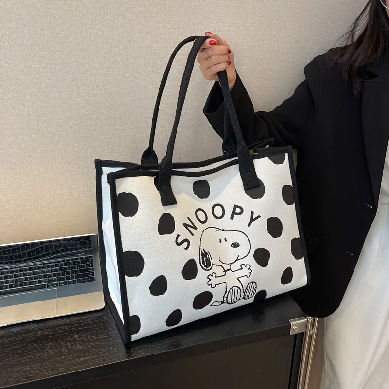Kawaii Snoopy Canvas Bag High Capacity Women's Bag New Cartoon Snoopy Handbag Shopping Bag One Shoulder Tote Bag Birthday Gifts
Kawaii Snoopy Canvas Bag High Capacity Women's Bag New Cartoon Snoopy Handbag Shopping Bag One Shoulder Tote Bag Birthday Gifts