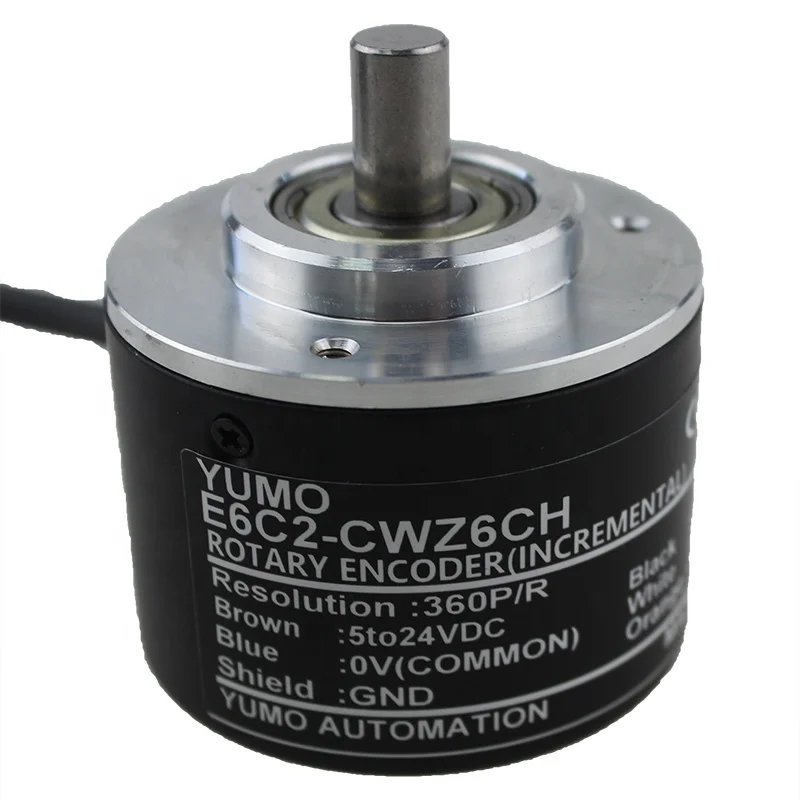 YUMO E6C2-CWZ6CH Optical Incremental Encoder 50mm outside diameter rotary encoder
YUMO E6C2-CWZ6CH Optical Incremental Encoder 50mm outside diameter rotary encoder