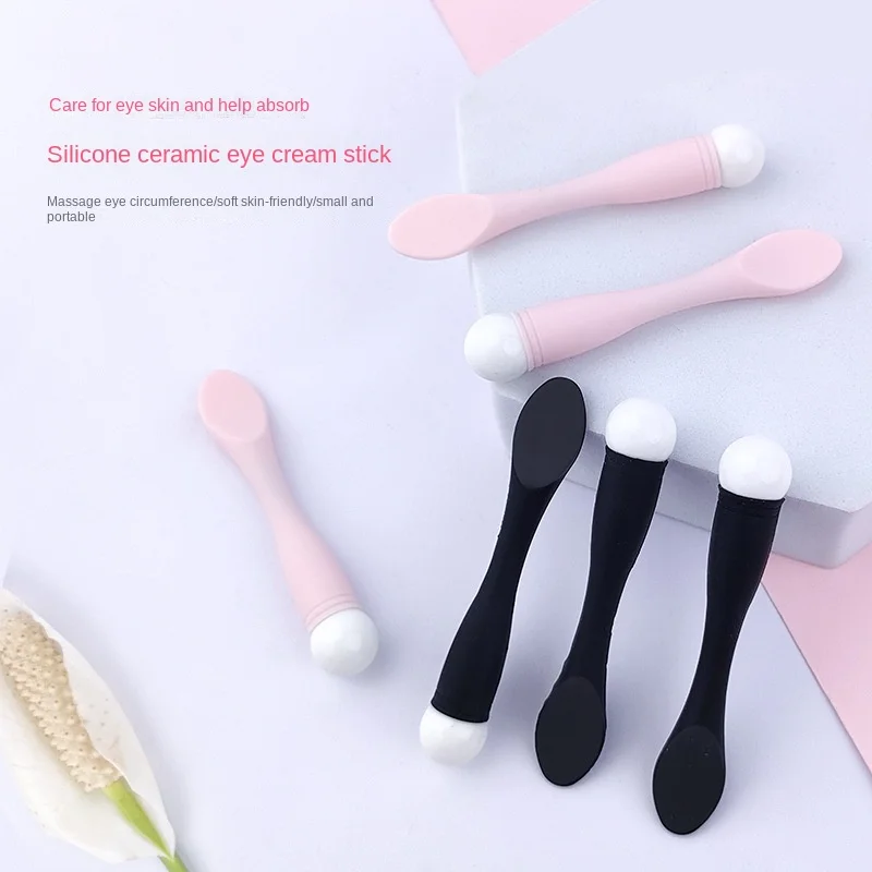 Face Lift Eye Massager Ceramic Head Silicone Handle Beauty Tool Dark Circles Eye Cream Divided Scoop Massage Roller Makeup Stick
Face Lift Eye Massager Ceramic Head Silicone Handle Beauty Tool Dark Circles Eye Cream Divided Scoop Massage Roller Makeup Stick