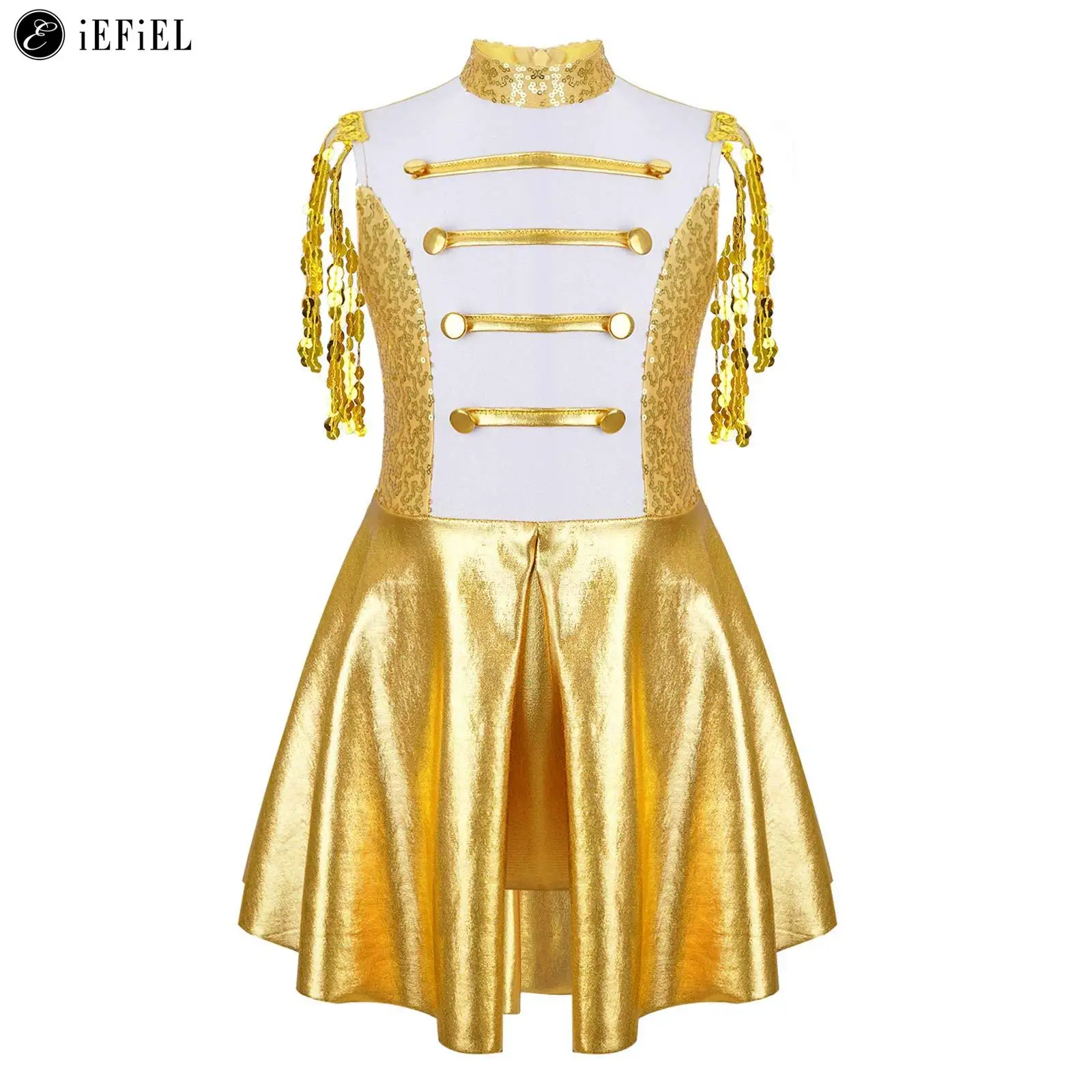 Kids Girls Marching Band Drum Majorette Costume Royal Guard Uniform Halloween Circus Ringmaster Dance Stage Performance Dress Up
Kids Girls Marching Band Drum Majorette Costume Royal Guard Uniform Halloween Circus Ringmaster Dance Stage Performance Dress Up
