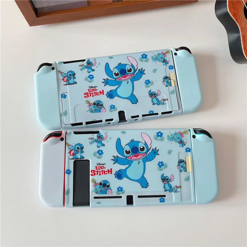 

Cartoon Disney Stitch Gudetama XO Soft Phone Cases For Nintendo Switch Game Console Controller OLED Gaming Accessories