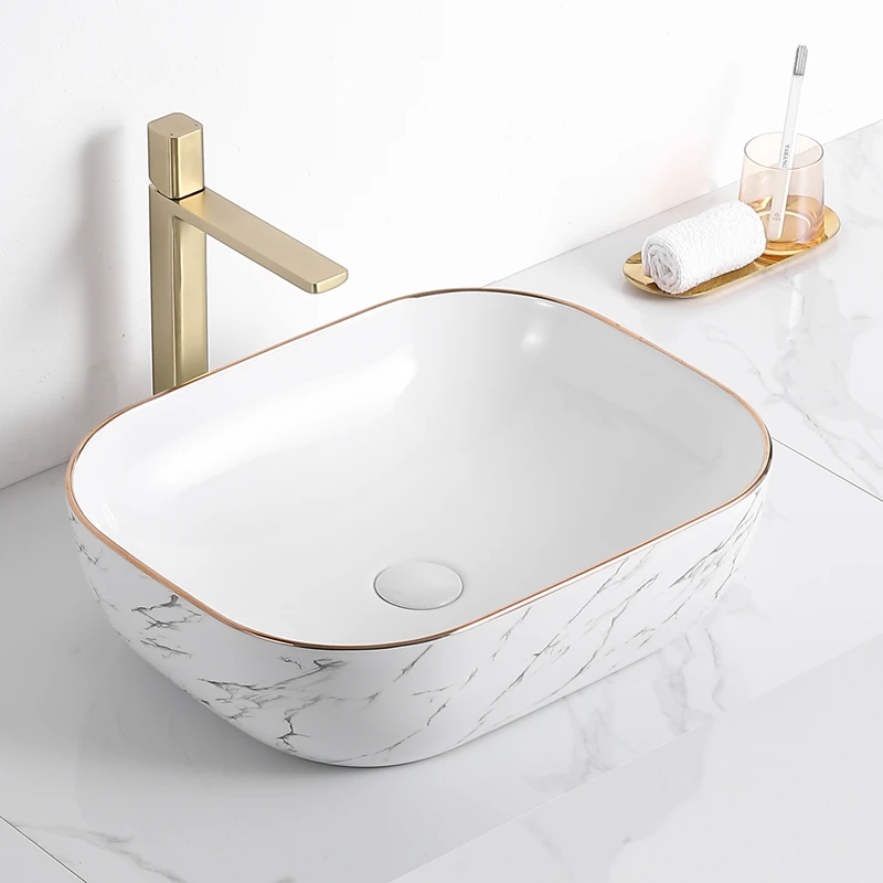 Small apartment simple bathroom art table basin ceramic washbasin home balcony washbasin washbasin single basin
Small apartment simple bathroom art table basin ceramic washbasin home balcony washbasin washbasin single basin
