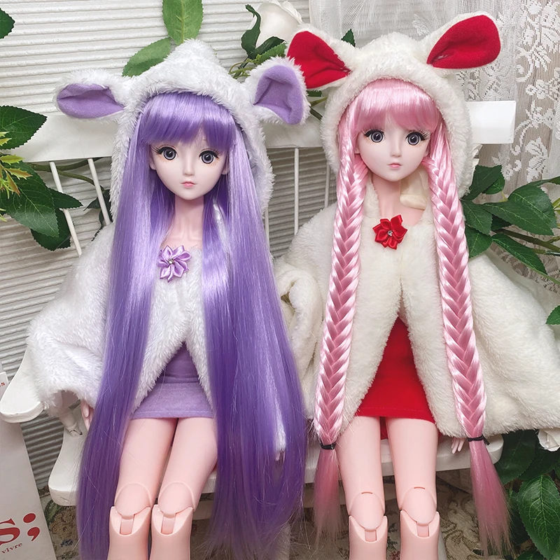 60CM Fashion Doll 1/3 BJD Full Set with Beautiful Clothes Moveable Joint Changable Wig Girl Toys Kids Gift Doll
60CM Fashion Doll 1/3 BJD Full Set with Beautiful Clothes Moveable Joint Changable Wig Girl Toys Kids Gift Doll