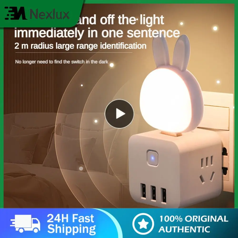 Luminous Cute Bunny Led Eye Protection Intelligent Adjustment Small Night Light Home Decoration Desk Lamp Smart Voice Household
Luminous Cute Bunny Led Eye Protection Intelligent Adjustment Small Night Light Home Decoration Desk Lamp Smart Voice Household